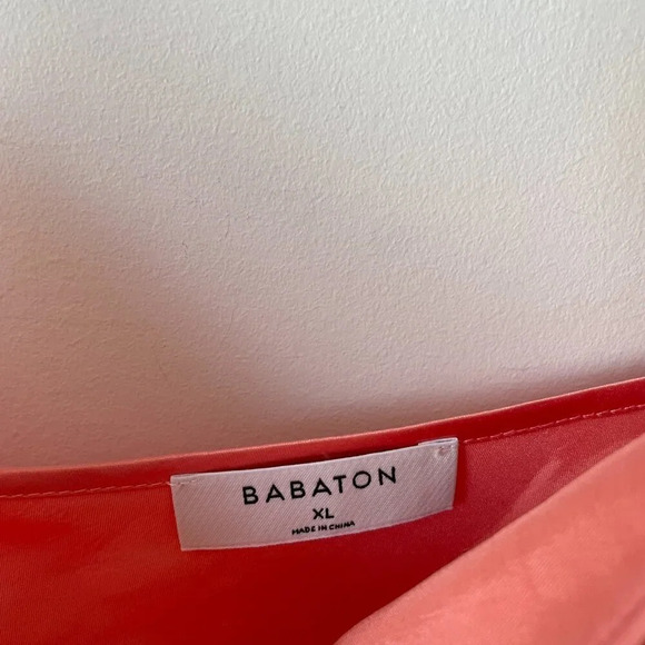 Aritzia Babaton Romero Slip Dress  Pink Grapefruit Coral Size XL - Picture 6 of 7